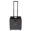 Back to School Sale | Universal UNV14110 18-1/4 in. x 15 in. x 18-1/4 in. to 39-3/8 in. Collapsible Mobile Storage Crate - Black image number 0