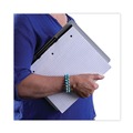 Clipboards | Universal UNV40302 0.5 in. Clip Capacity 11 in. x 8.5 in. Landscape Orientation Plastic Brushed Aluminum Clipboard - Silver image number 3