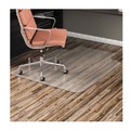 Office Chair Mats | Alera CM2E232ALEPL 45 x 53 All Day Use Non-Studded Chair Mat for Hard Floors - Clear image number 5