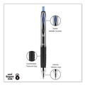 Pens | uni-ball 33951 Medium 0.7 mm Blue Ink Signo 207 Gel Pen Retractable - Smoke/Black/Blue Barrel (1 Dozen) image number 6