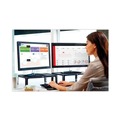 Monitor Stands | 3M MS85B 16 in. x 12 in. x 1.75 in. to 5.5 in. 20-lb. Capacity Adjustable Monitor Stand - Black/Silver image number 10