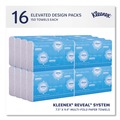 Paper Towels and Napkins | Kleenex 46321 2-Ply 8 in. x 9.4 in. Reveal Multi-Fold Towels - White (16/Carton) image number 1