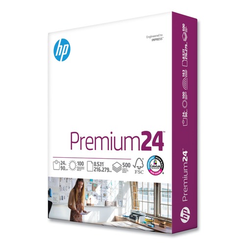 Back to School Sale | HP Papers 11240-0 Premium24 8.5 in. x 11 in. 98 Bright 24-lb. Paper - Ultra White (500/Ream) image number 0