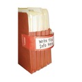File Folders | Tabbies 68805 9.63 in. x 2 in. File Pocket Handles - Red/White (48/Pack) image number 1