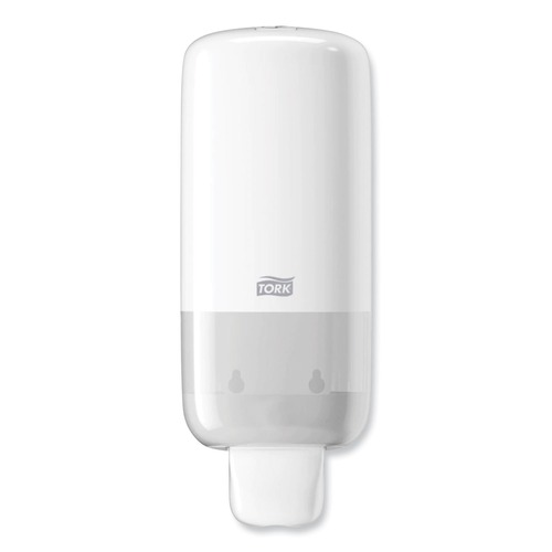 Hand Soaps | Tork 571501 4.45 in. x 4.13 in. x 11.26 in. 1-Liter Foam Skincare Manual Dispenser - White (4/Carton) image number 0