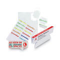 File Folders | Smead 64912 Viewables 3.5 in. Wide 1/3-Cut Quick-Fold Tabs with Labels Hanging Folder Tabs and Labels - White (45/Pack) image number 2
