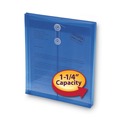 File Folders | Smead 89542 9.75 x 11.63 Open-End (Vertical) Poly String and Button Interoffice Envelopes - Transparent Blue (5/Pack) image number 4
