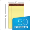 Notebooks & Pads | TOPS 7501 50-Sheets 5 in. x 8 in. Narrow Rule "The Legal Pad" Ruled Perforated Pads - Canary-Yellow (1-Dozen) image number 3