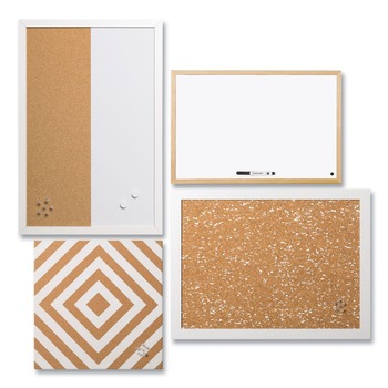MasterVision SOR032 Neutrals Positive Flow Message Board Set - Assorted Sizes/Colors (4/Pack)