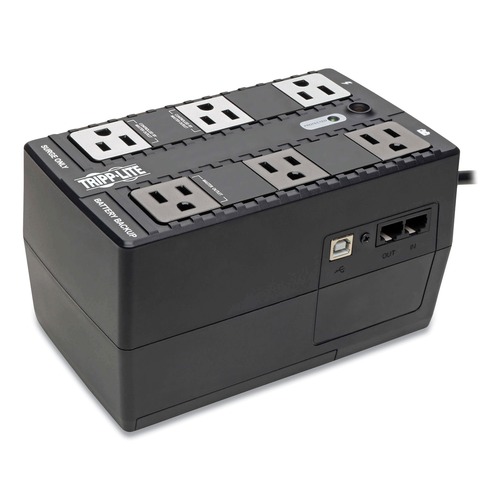 Office Electronics & Batteries | Tripp Lite ECO350UPS ECO Series 350 VA, 316 J 6-Outlet Energy-Saving Standby UPS image number 0