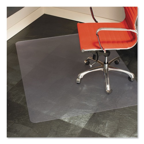 Office Chair Mats | ES Robbins 132321 46 in. x 60 in. Heavy Use Rectangular EverLife Chair Mat for Hard Floors - Clear image number 0