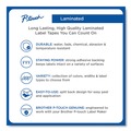 Labels | Brother P-Touch TZE211 0.23 in. x 26.2 ft. TZe Standard Adhesive Laminated Labeling Tape - Black on White image number 3