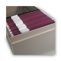 File Folders | Smead 64073 Letter Size 1/5-Cut Tabs Colored Hanging File Folders - Maroon (25/Box) image number 4