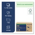 Cleaning Cloths | Tork 192192 13 in. x 24 in. Foodservice Cloth - Blue (150/Carton) image number 2