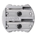 Pencil Sharpeners | Maped Helix 006700 Classic 2-Hole Metal Pencil Sharpener, 2.56 x 0.67 x 4.92, Silver image number 1