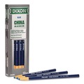 Arts & Crafts Supplies | Dixon 000800002 China Marker, Blue, 12/Pack image number 1