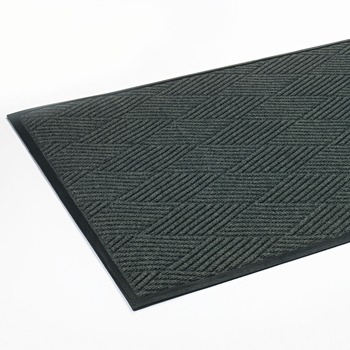  | Crown S1 R046ST 45 in. x 70 in. Polypropylene Super-Soaker Diamond Mat - Slate