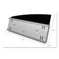 Office Presentation Supplies | Deflecto 89105 8.5 x 2 Insert Interior Image Landscape Anti-Glare Sign Holder - Black/Silver image number 6