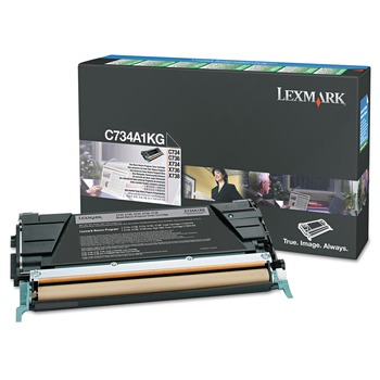 Lexmark X746H1KG Return Program 12,000 Page-Yield High-Yield Toner - Black