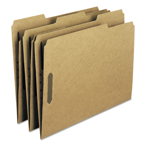 File Folders | Smead 14837 0.75 in. Expansion 1/3-Cut Top Tab 2-Fastener Folders - Letter Size/Kraft Exterior (50/Box) image number 0