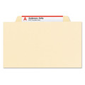 File Folders | Smead 19000 2 in. Expansion 2 Dividers 6 Fasteners Legal Size Six-Section Top Tab Classification Folders - Manila (10/Box) image number 1