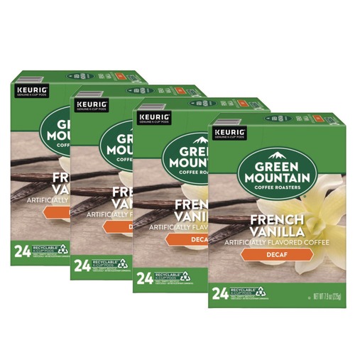 Coffee | Green Mountain Coffee 5000330142 Coffee K-Cups - French Vanilla Decaf (96/Carton) image number 0