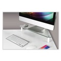 Monitor Stands | Kantek MS390 19.7 in. x 11 in. x 3.25 in. Supports 40 lbs. Glass Corner Monitor Riser - Clear image number 3