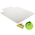 Office Chair Mats | Deflecto CM13233 45 x 53 DuraMat Moderate Use Wide Lipped Chair Mat for Low Pile Carpet - Clear image number 5