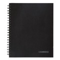 Notebooks & Pads | Cambridge Limited 06100 11 in. x 8.5 in. 1-Subject Wide/Legal Rule Hardbound Notebook with Pocket - Black Cover (96 Sheets) image number 0