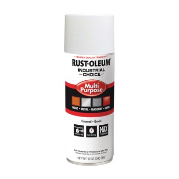 PAINTING | Rust-Oleum 1692830V 12 oz. Aerosol Can Industrial Choice 1600 System Multi-Purpose Enamel Spray Paint - Gloss White (6/Carton)