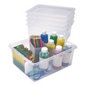 Boxes & Bins | Storex 62532U05C Storage Tray, Deep, 2 gal, 10.65-in x 10.65-in x 5.2-in, Clear, 5/Pack image number 1