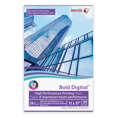 Just Launched | Xerox 3R11543R 11 in. x 17 in. Bold Digital Printing Paper - White (500/Ream) image number 0