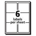 Labels | Avery 05664 Easy Peel 3.33 in. x 4 in. Shipping Labels with Sure Feed - Matte Clear (6-Piece/Sheet, 50 Sheets/Box) image number 4