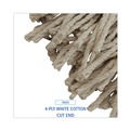 Just Launched | Boardwalk BWKCM20032 32 oz. 4-Ply Cut-End Cotton Mop Head - White (12/Carton) image number 6
