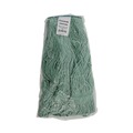  | Boardwalk BWK502GNNB Premium Standard Cotton/Rayon Fiber Mop Head - Medium, Green (12/Carton) image number 1