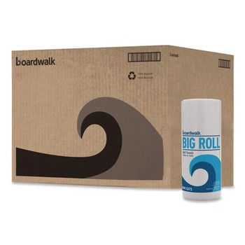 Boardwalk SOD413494 11 in. x 8.5 in. 2-Ply Kitchen Roll Towel - White (12/Carton)