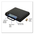 Mailroom Equipment | Brecknell GP250 250 lbs. Capacity 12.5 in. x 10.95 in. x 2.2 in. Platform Portable Electronic Utility Bench Scale image number 5