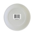 Bowls and Plates | AJM Packaging Corporation AJM CP9GOAWH 9 in. Diameter Coated Paper Plates - White (100/Pack, 12 Packs/Carton) image number 3
