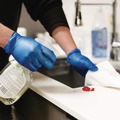 Disposable Gloves | Ammex IVBPF42100 3 mil Small Powder-Free Industrial Vinyl Gloves - Blue (1000/Carton) image number 3