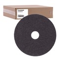 Cleaning & Janitorial Accessories | Boardwalk BWK4014BLA 14 in. Diameter Stripping Floor Pads - Black (5/Carton) image number 0