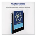 Binders | Avery 17293 3 Slant Rings 1 in. Capacity 11 in. x 8.5 in. Durable View Binder with DuraHinge - Coral image number 5