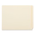 File Folders | Universal UNV13300 Deluxe 9 in. Front Reinforced End Tab Folders - Letter Size, Manila (100/Box) image number 0