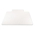 Office Chair Mats | Deflecto CM14233 45 in. x 53 in. Wide Lipped SuperMat Frequent Use Chair Mat for Medium Pile Carpet - Clear image number 3