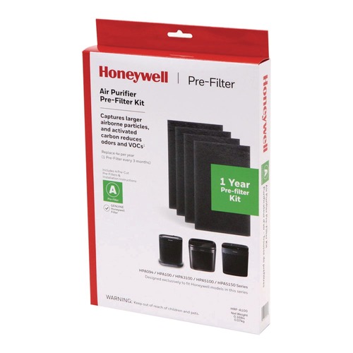 Office & Office Supplies | Honeywell HRFA100 Pre-Cut Carbon Pre-Filter (Box of 4 Filters) image number 0