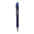 Pens | uni-ball 62153 Jetstream 0.7 mm Retractable Hybrid Gel Pen - Blue Ink/Blue/Silver Barrel/Fine (1-Dozen) image number 2