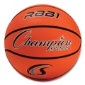 Breakroom Supplies | Champion Sports RBB1 No. 7 Official Size Rubber Sports Ball For Basketball - Orange image number 0
