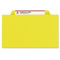 File Folders | Smead 14084 6 SafeSHIELD Fasteners 2 Dividers Letter Size 6-Section Pressboard Top Tab Pocket Classification Folders - Yellow (10/Box) image number 1