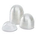 Cups and Lids | Karat C-KDL626 12 oz. to 24 oz. Cold Cup Dome PET Plastic Lids - Clear (1000/Carton) image number 2