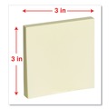 Sticky Notes & Post it | Universal UNV35688 100 Sheet 3 in. x 3 in. Self-Stick Note Pads - Yellow (18/Pack) image number 2