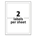 Labels | Avery 06579 5 in. x 8.13 in. Durable Permanent ID Labels with TrueBlock Technology - White (100/Pack) image number 1